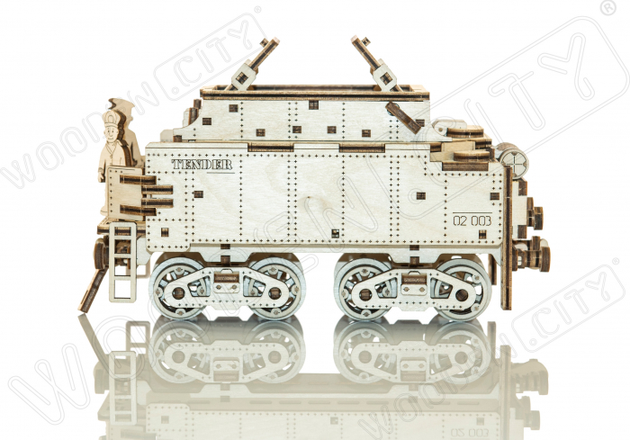 Puzzle 3D Mecanic, Tren cu vagon si sina, 580 piese [3]