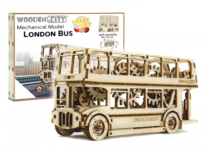 Puzzle 3D Mecanic, Autobuz londonez, 197 piese [5]