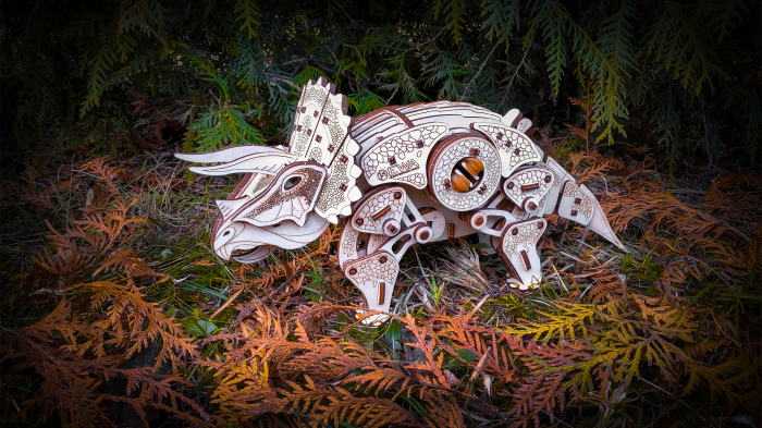 Puzzle 3D Mecanic, Triceraptor [6]