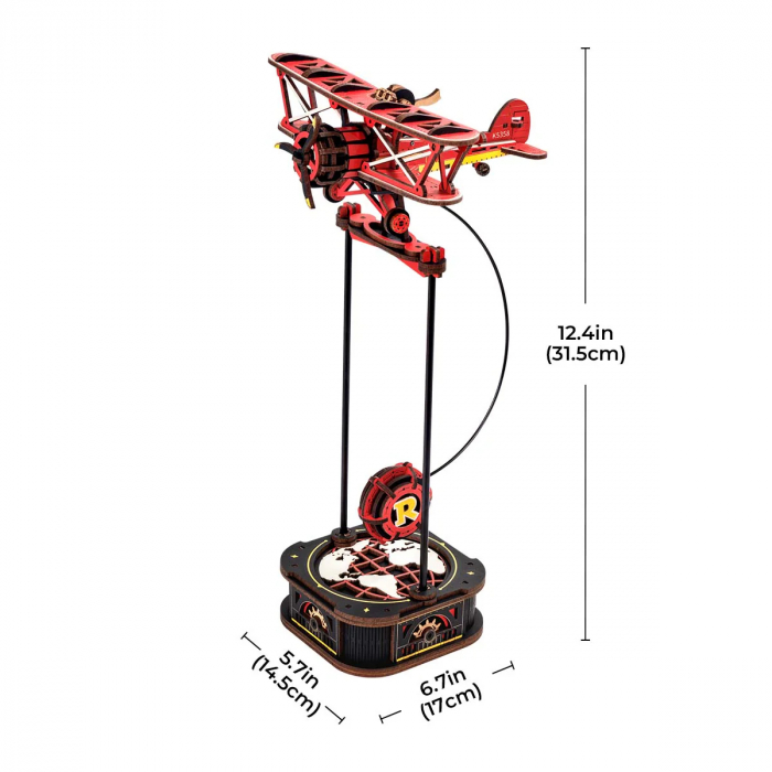 Puzzle 3D, pendul mecanic, Capitanul cerului, 163 piese [2]