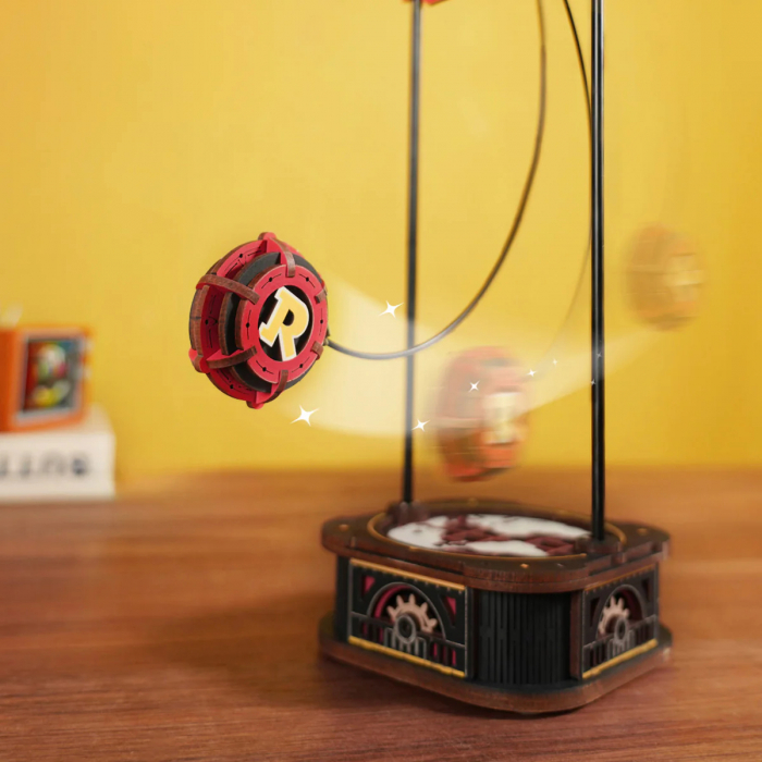 Puzzle 3D, pendul mecanic, Capitanul cerului, 163 piese [6]