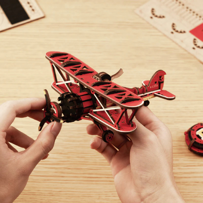 Puzzle 3D, pendul mecanic, Capitanul cerului, 163 piese [7]