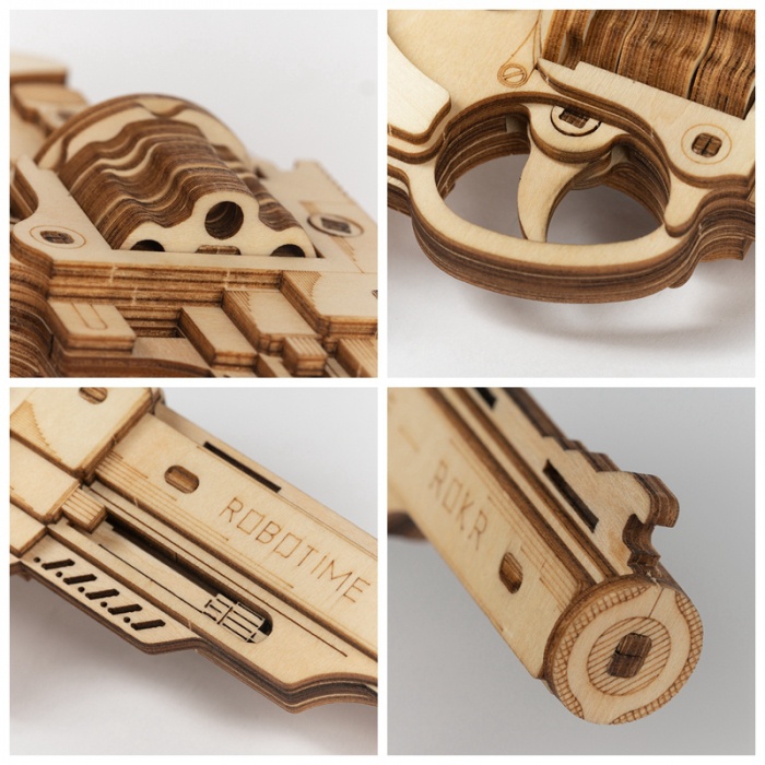 Puzzle 3D, Pistol Corsac M60, Lemn [5]