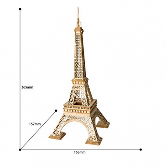 Puzzle 3D Turnul Eiffel, Lemn, 122 piese [4]