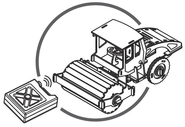 Puzzle mecanic 3D din lemn, cu telecomanda, Masina de asfaltat, 78 piese [3]