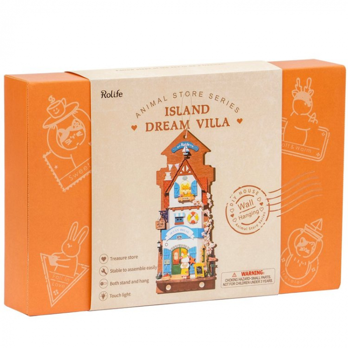 Puzzle tablou 3D, Vila de pe insula viselor, 122 piese [4]