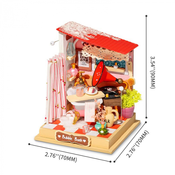 Puzzle 3D, Casuta DIY, Baie cu spuma (Baie) [5]