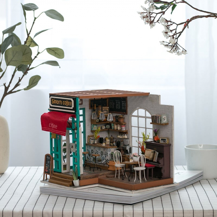 Puzzle 3D, Casuta DIY, Cafeneaua lui Simon [8]
