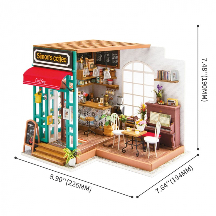 Puzzle 3D, Casuta DIY, Cafeneaua lui Simon [2]