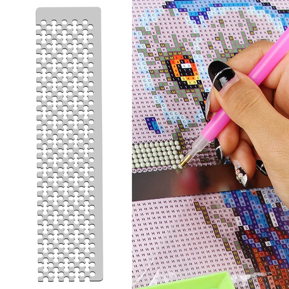 Sablon aplicare pietre rotunde pentru goblenurile cu diamante 15,5*3,5 cm [3]