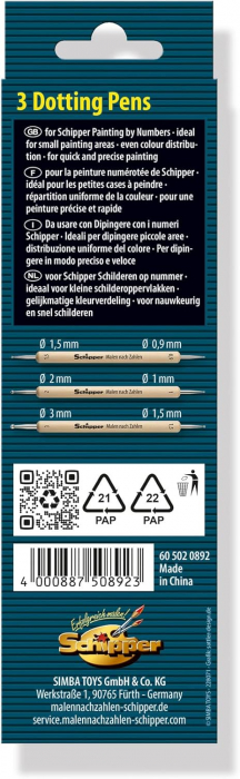 Set 3 instrumente duble pictura spatii inguste sau dotting [4]