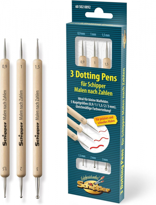 Set 3 instrumente duble pictura spatii inguste sau dotting [2]