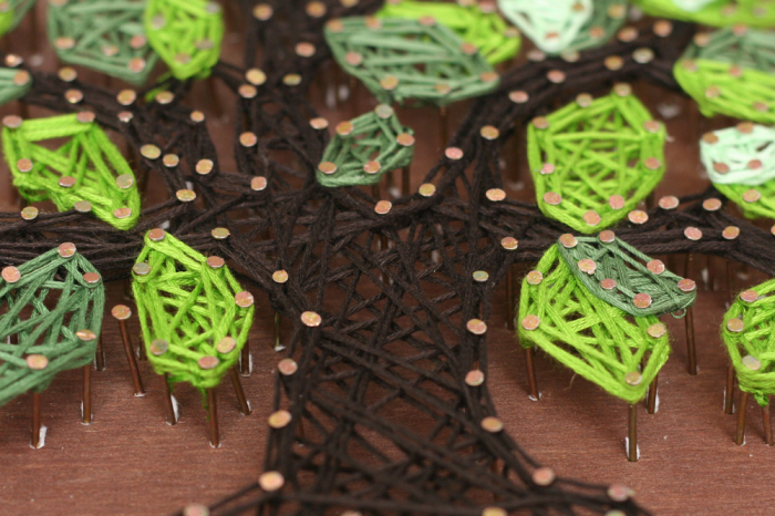 Set String Art, Copac, 4 culori, 19x29 cm [4]