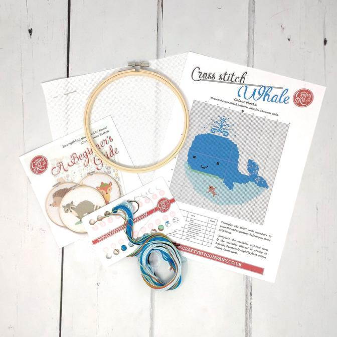 Set broderie cross-stich, Balena albastra [3]