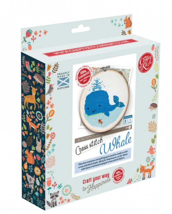 Set broderie cross-stich, Balena albastra [2]