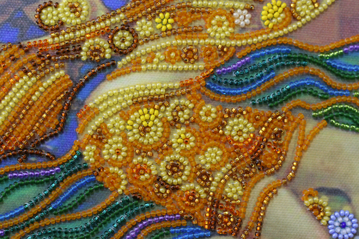 Set broderie cu margele cusute, Rauri de iubire, 34x26 cm [4]