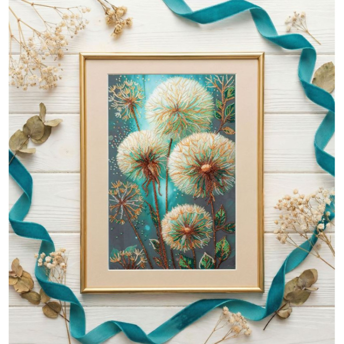 Set broderie cu margele cusute, Vis aerian, 21x34 cm [3]