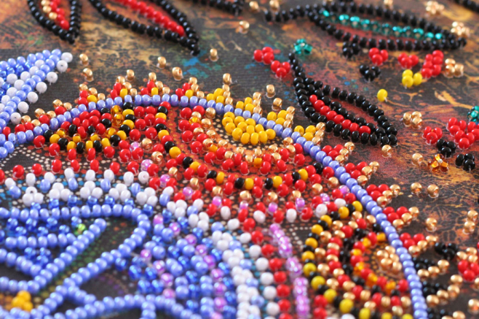 Set broderie cu margele cusute, Cameleon, 20x20 cm [2]