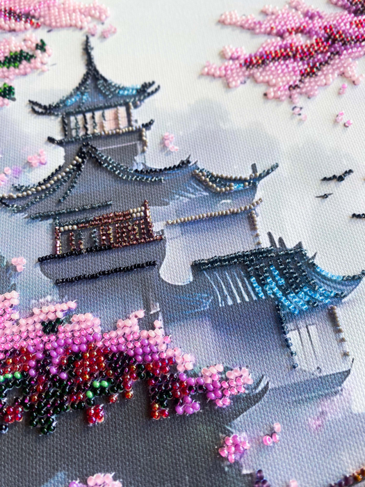 Set broderie cu margele cusute, Visul unei calatorii in orient, 30x44 cm [3]