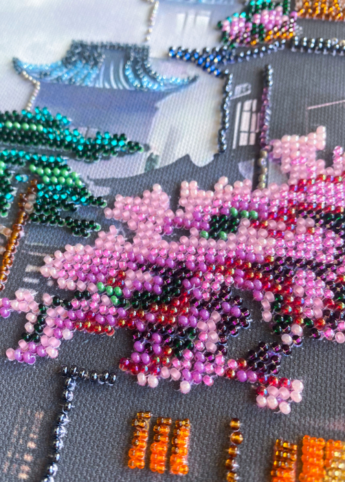 Set broderie cu margele cusute, Visul unei calatorii in orient, 30x44 cm [4]