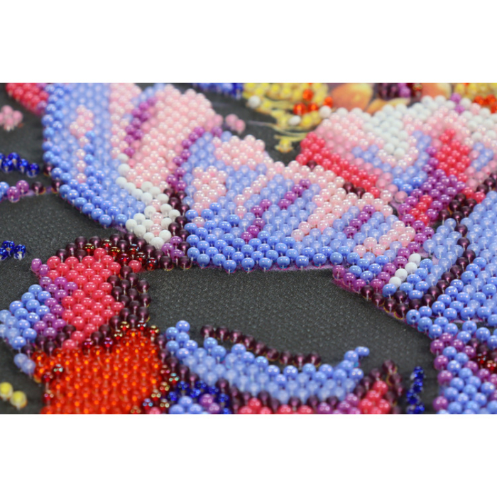 Set broderie cu margele cusute, Timpul infloririi, 20x20 cm [3]