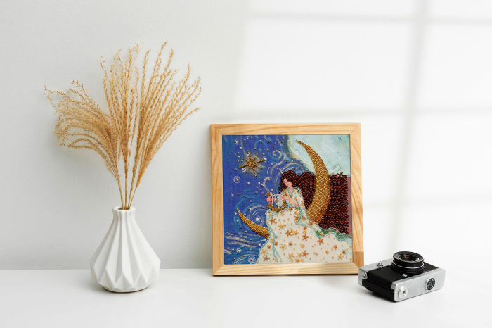 Set broderie cu margele cusute, Andromeda, 20x20 cm [4]