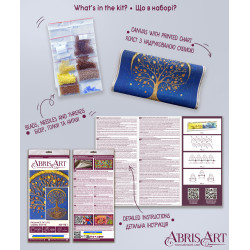 Set broderie cu margele cusute, Radianta vietii, 23x35 cm [6]