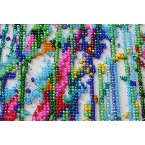 Set broderie cu margele cusute, Ploaia indragostitilor, 23x33cm [4]