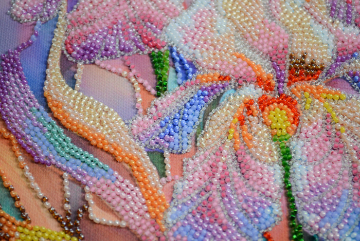 Set broderie cu margele cusute, Irisi, 24x31,5 cm [5]