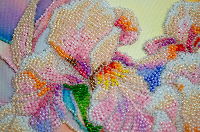 Set broderie cu margele cusute, Irisi, 24x31,5 cm [4]
