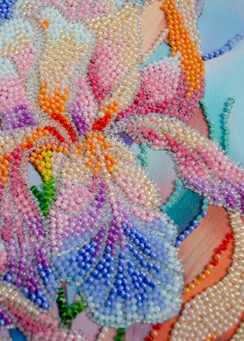 Set broderie cu margele cusute, Irisi, 24x31,5 cm [3]
