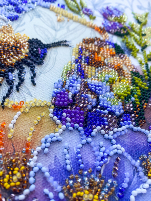 Set broderie cu margele cusute, Mierea florilor, 20x26 cm [3]