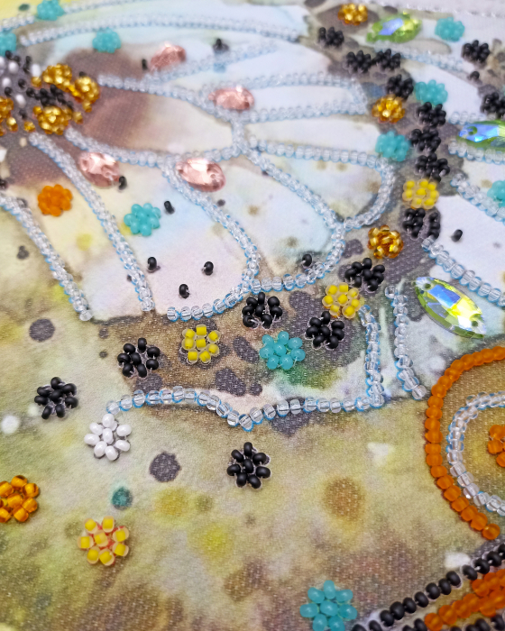 Set broderie cu margele cusute, Zbor de chihlimbar, 31x40 cm [3]