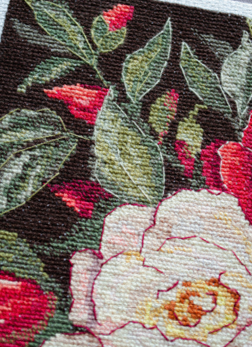Set broderie in cruciulita, Petale de catifea, 18x28 cm [5]