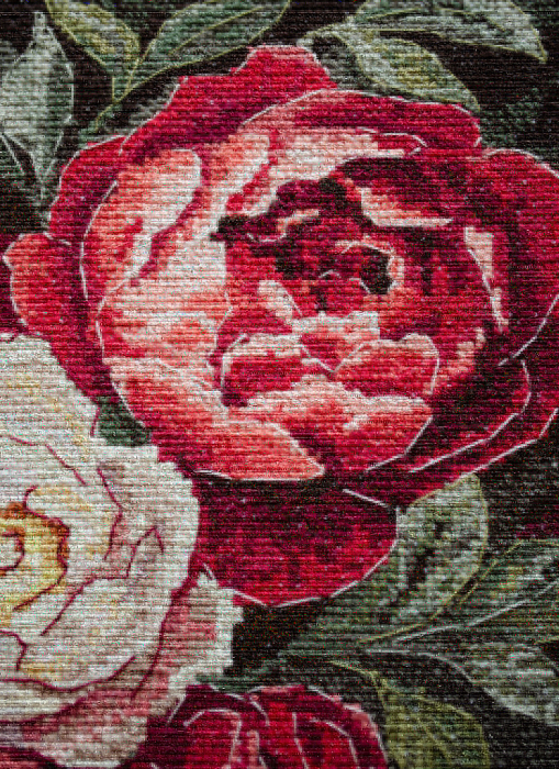 Set broderie in cruciulita, Petale de catifea, 18x28 cm [2]