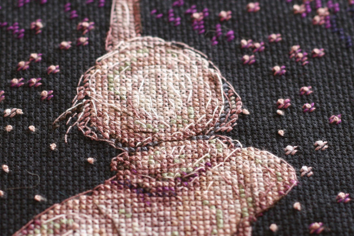 Set broderie in cruciulita, Dorinta in stele, 20x38 cm [5]