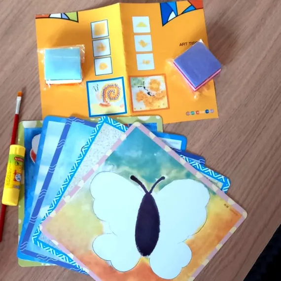 Set creatie din hartie creoponata, 5 planse [2]