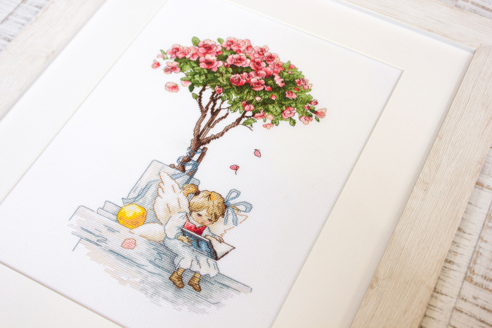 Set de brodat in cruciulita, Trandafiri, 18x26.5 cm [2]