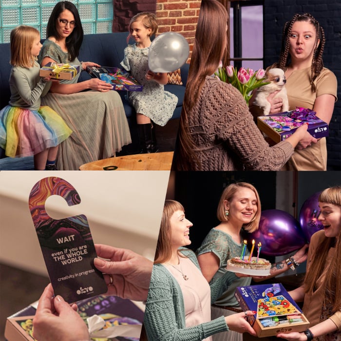 Set de creatie senzoriala 3D, cu argila, Inspiratie, 21x21 cm [5]