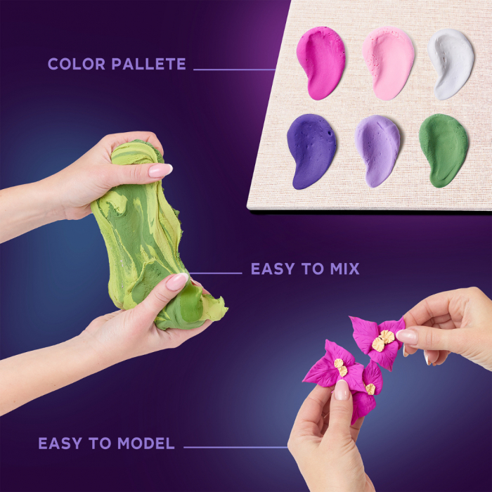 Set de creatie senzoriala 3D, cu argila, Inspiratie, 21x21 cm [3]