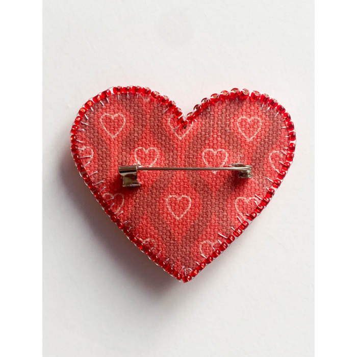 Set decoratie cu margele (brosa), Inimioara, 9 culori, 5.3x4.7 cm [4]