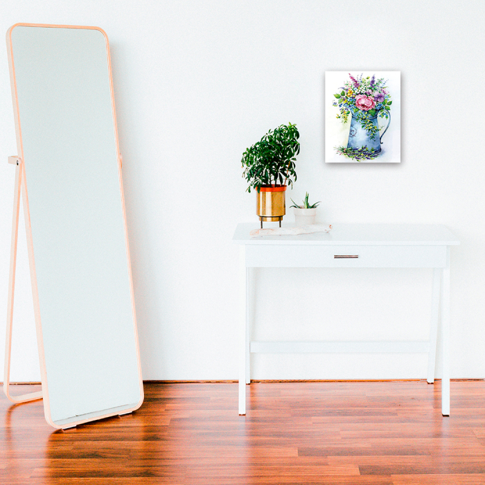 Goblen cu Diamante, cu sasiu, Buchet romantic, 40x50 cm [2]