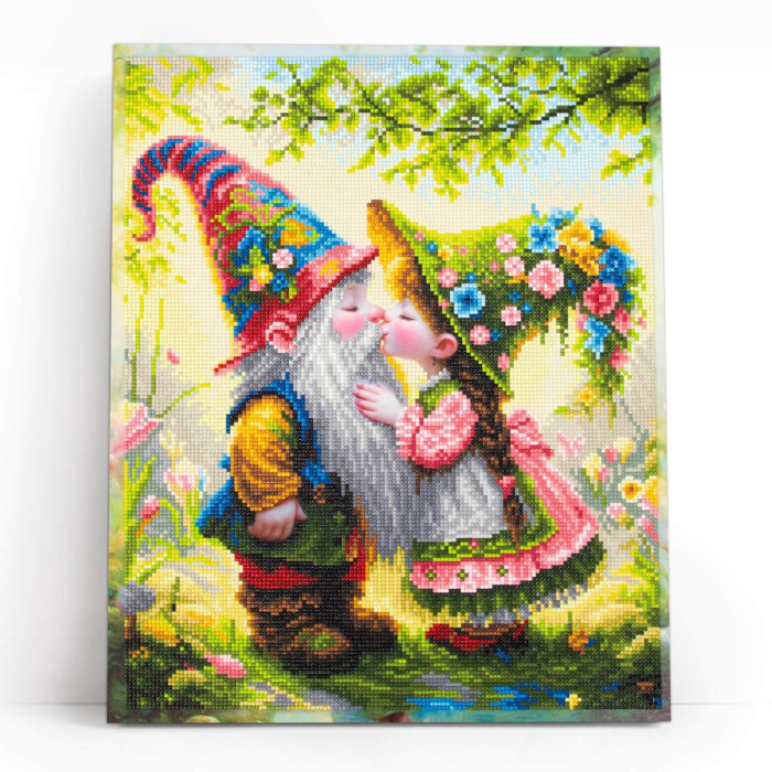 Set goblen cu diamante, cu sasiu, Poveste in doi, 40x50 cm [2]