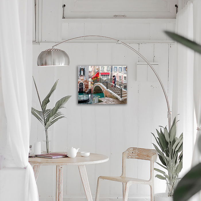 Goblen cu Diamante, cu sasiu, City bridge, 40x50 cm [2]