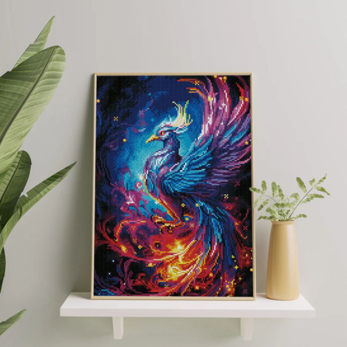 Set goblen cu diamante, cu sasiu, Phoenix, 40x50 cm [2]