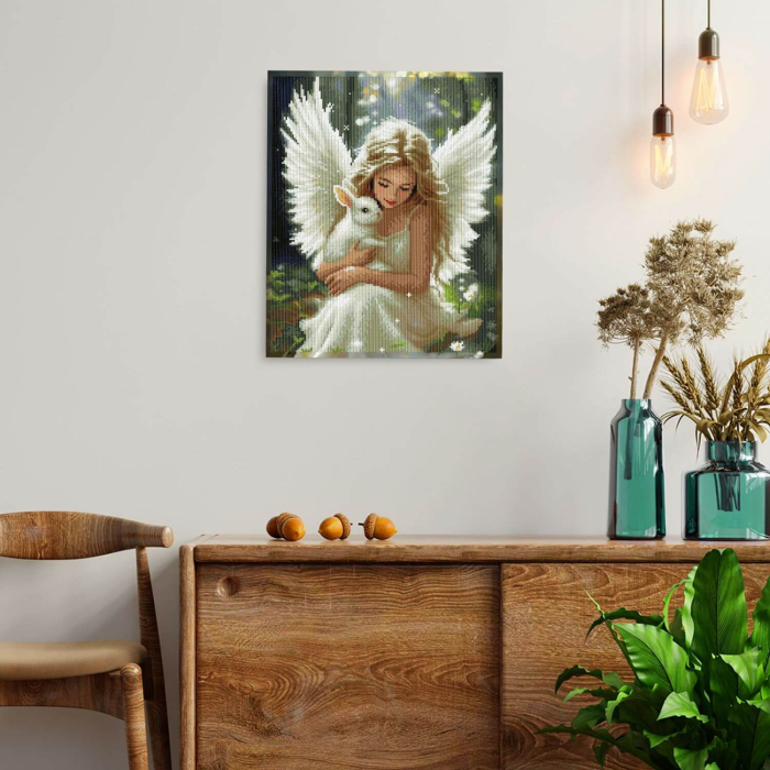 Set goblen cu diamante, cu sasiu, Prieten divin, 40x50 cm [5]