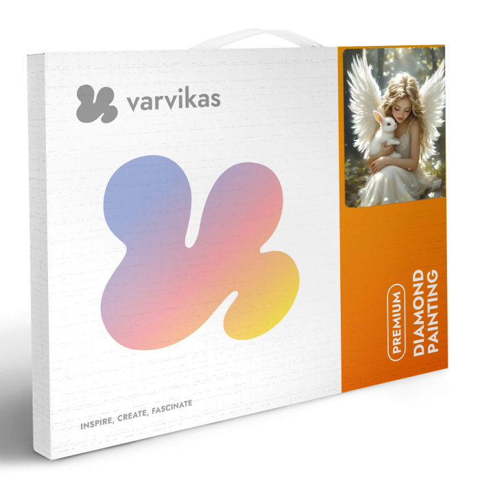 Set goblen cu diamante, cu sasiu, Prieten divin, 40x50 cm [6]