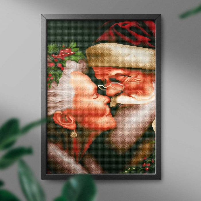 Set goblen cu diamante, cu sasiu, Draga Mosului, 40x50 cm [3]