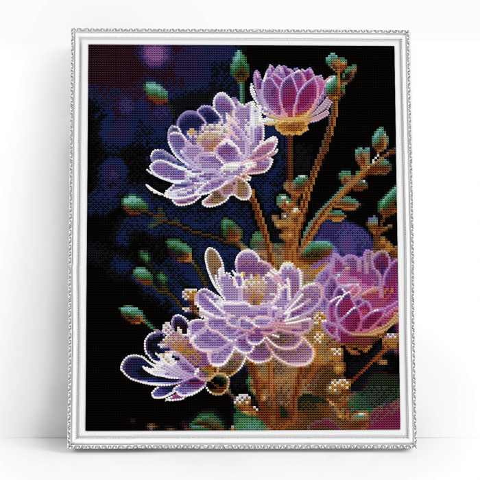 Set goblen cu diamante, cu sasiu, Trezire, 40x50 cm [2]