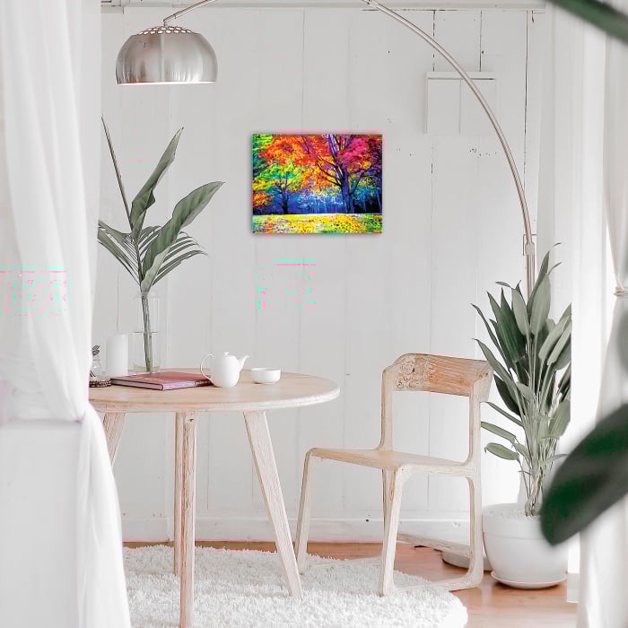 Set goblen cu diamante, cu sasiu, Padure de toamna [2]